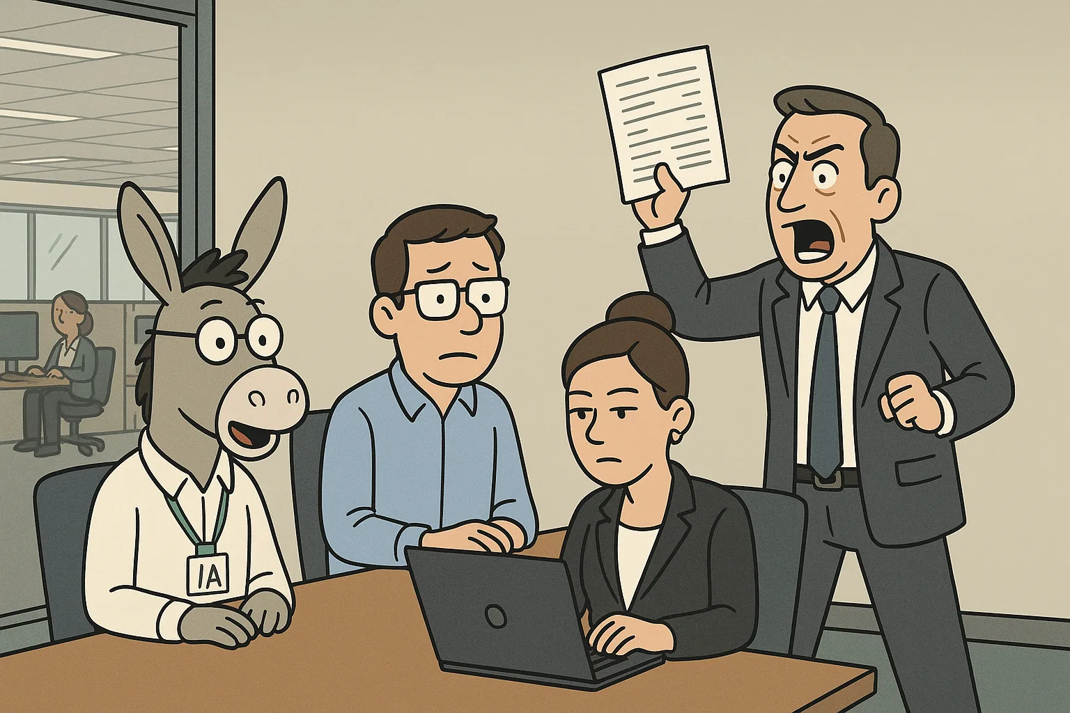L'employé du mois n'a pas de badge — case 3
