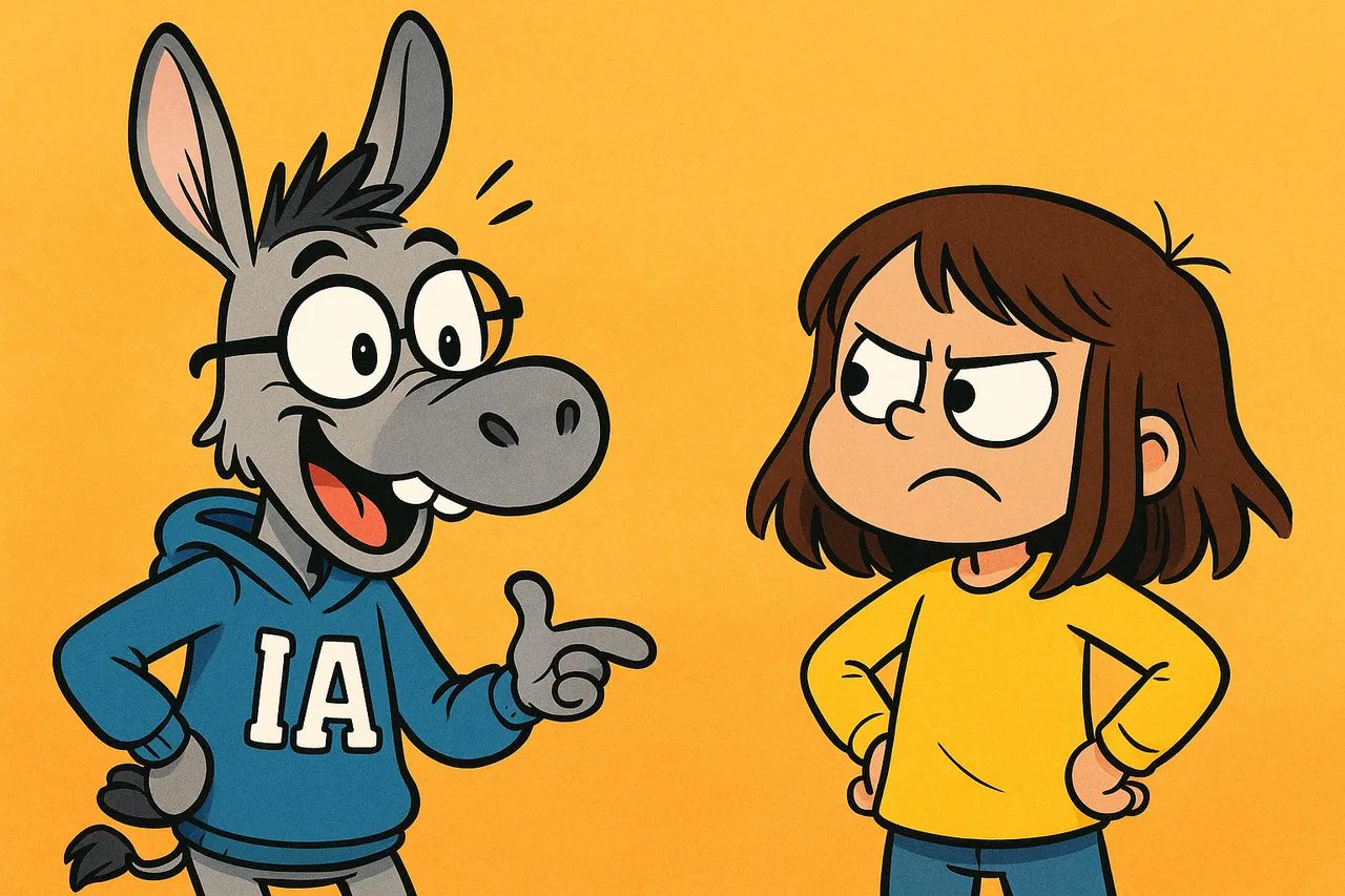 Lina explique, IA devient penaud.